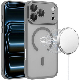 Shade Series MagSafe Matte Hybrid Case for iPhone 18 Pro and iPhone 17 Pro - Grey