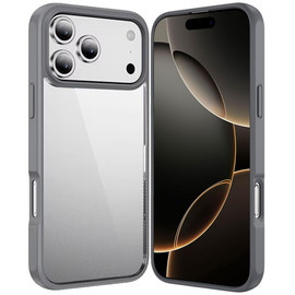 HD Slim Transparent Case for iPhone 18 Pro and iPhone 17 Pro - Grey