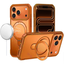MagSafe Armor Stand Case for iPhone 18 Pro and iPhone 17 Pro - Cosmic Orange