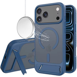 Shade Series MagSafe Matte Hybrid Case with Kickstand for iPhone 18 Pro and iPhone 17 Pro - Blue