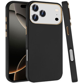 Soft Touch Dual-Layer Hybrid Case for iPhone 18 Pro and iPhone 17 Pro - Black