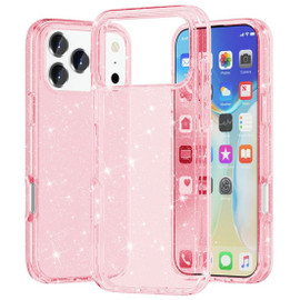 Crystal Glitter Fusion Case for iPhone 18 Pro and iPhone 17 Pro - Pink