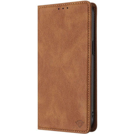 Leather Folio Wallet Case for iPhone 18 Pro Max and iPhone 17 Pro Max - Brown