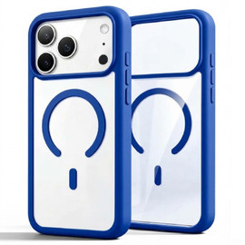 Acrylic Transparent Case with MagSafe for iPhone 18 Pro Max and iPhone 17 Pro Max - Blue