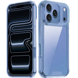 Shockproof Fusion Shield Tough Snap-on Case for iPhone 18 Pro and iPhone 17 Pro - Light Blue