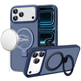Shade Series MagSafe Case with Kickstand Ring Holder for iPhone 18 Pro Max and iPhone 17 Pro Max - Blue