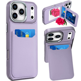 Flap Leather Wallet Fusion Case for iPhone 18 Pro Max and iPhone 17 Pro Max - Purple
