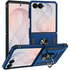 Ring Grip Hybrid Case for Samsung Galaxy Z Flip 8 - Blue
