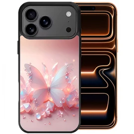 Sublimation Printing Designer Series Case for iPhone 18 Pro Max and iPhone 17 Pro Max - Butterfly Pink