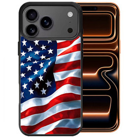 Sublimation Printing Designer Series Case for iPhone 18 Pro and iPhone 17 Pro - Waving USA Flag