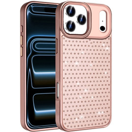 Dazzling Diamond Hybrid Case for iPhone 18 Pro and iPhone 17 Pro - Rose Gold