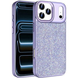 Dazzling Mini Crystal Hybrid Case for iPhone 18 Pro and iPhone 17 Pro - Purple