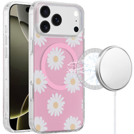 Mood Series MagSafe Hybrid Case for iPhone 18 Pro Max and iPhone 17 Pro Max - Daisy Flower