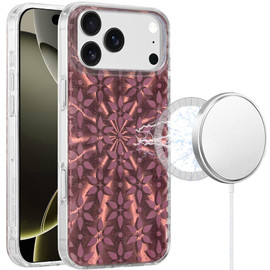 Mood Series MagSafe Hybrid Case for iPhone 18 Pro Max and iPhone 17 Pro Max - Reddish Bloom