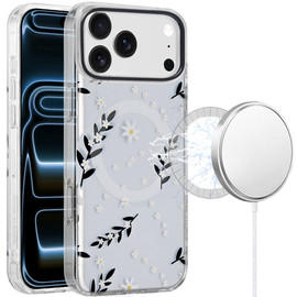 Mood Series MagSafe Hybrid Case for iPhone 18 Pro Max and iPhone 17 Pro Max - Gilded Foliage