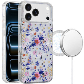 Mood Series MagSafe Hybrid Case for iPhone 18 Pro Max and iPhone 17 Pro Max - Midnight Floral