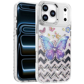 Designer Series Epoxy Diamond Hybrid Case for iPhone 18 Pro and iPhone 17 Pro