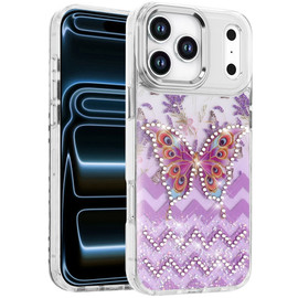 Designer Series Epoxy Diamond Hybrid Case for iPhone 18 Pro and iPhone 17 Pro