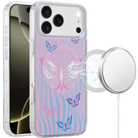 Mood Series MagSafe Hybrid Case for iPhone 18 Pro and iPhone 17 Pro - Butterflies