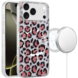 Mood Series MagSafe Hybrid Case for iPhone 18 Pro and iPhone 17 Pro - Red Leopard