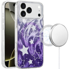 Mood Series MagSafe Hybrid Case for iPhone 18 Pro and iPhone 17 Pro - Wave Stars