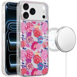 Mood Series MagSafe Hybrid Case for iPhone 18 Pro and iPhone 17 Pro - Nocturne Rose