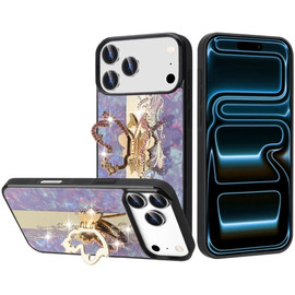 Splendid Bling Crystal Diamond Case with 3D Butterfly Stand for iPhone 18 Pro Max and iPhone 17 Pro Max - Purple