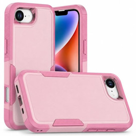 Military Grade TUFF Hybrid Armor Case for iPhone 17e / 16e - Pink