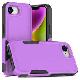 Military Grade TUFF Hybrid Armor Case for iPhone 17e / 16e - Purple