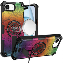 Military Grade MagSafe Tough Ultra Rugged Hybrid Case with Kickstand for iPhone 17e / 16e