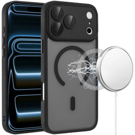 Shade Series MagSafe Matte Hybrid Case for iPhone 18 Pro Max and iPhone 17 Pro Max - Black