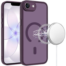 Shade Series MagSafe Matte Hybrid Case for iPhone 17e / 16e - Purple