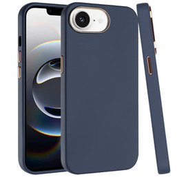 Soft Touch Dual-Layer Hybrid Case for iPhone 17e / 16e - Blue