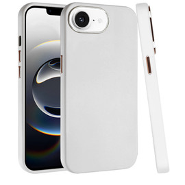 Soft Touch Dual-Layer Hybrid Case for iPhone 17e / 16e - White