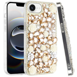Dazzling Bling 3D Crystal Diamond Case for iPhone 17e / 16e - Yellow