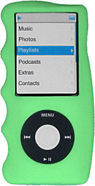 Hand Grip Silicone Sleeve for 4th Generation iPod Nano (Green)