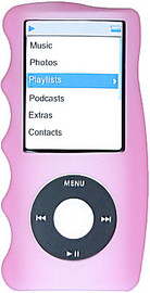Hand Grip Silicone Sleeve for 4th Generation iPod Nano (Pink)
