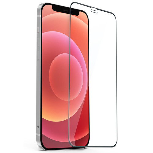 Full Coverage Premium 2.5D Round Edge HD Tempered Glass Screen Protector for iPhone 12 / iPhone 12 Pro