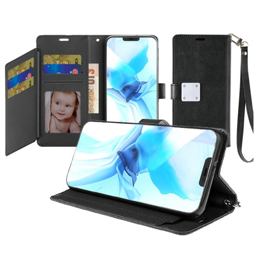 Xtra Series Essential Leather Wallet Stand Case for iPhone 12 / iPhone 12 Pro - Black