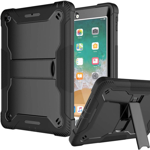 Shockproof Rugged Hybrid Armor Case with Kickstand for iPad 10.2 inch (9th, 8th & 7th Gen) - Black