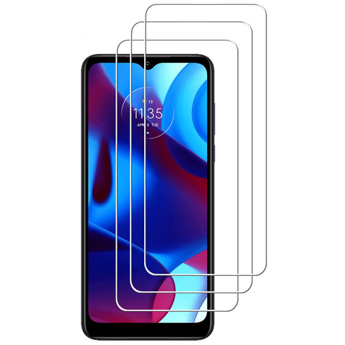 3-Pack Premium HD Tempered Glass Screen Protector for Motorola Moto G Pure