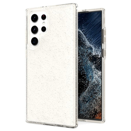 Full Glitter Hybrid Protective Case for Samsung Galaxy S22 Ultra 5G - Clear