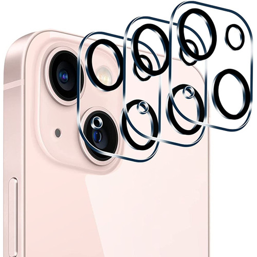 3-Pack Rear Camera Lens HD Tempered Glass Protector for iPhone 13 / iPhone 13 Mini