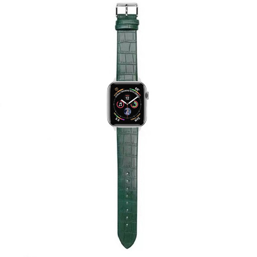 Crocodile Series Leather Band for Apple Watch 49mm / 45mm / 44mm / 42mm - Green