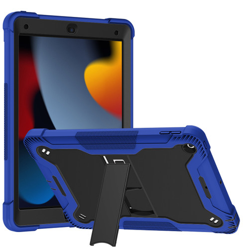 Shockproof Rugged Hybrid Armor Case with Kickstand for iPad 9.7-inch (5th & 6th Generation) - Blue