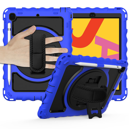Military Grade 3-IN-1 Hybrid Armor Case with Hand Strap for iPad 9.7 inch (5th & 6th Generation)