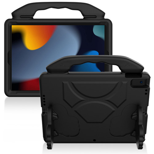 Kids Friendly Drop Resistant Case with Handle and Stand for iPad 10.2 inch (9th, 8th & 7th Gen) - Black