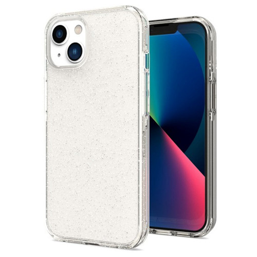 Full Glitter Hybrid Protective Case for iPhone 14 Plus - Clear