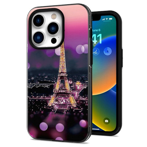 Designer Series Hybrid Case for iPhone 14 - Eiffel Tower