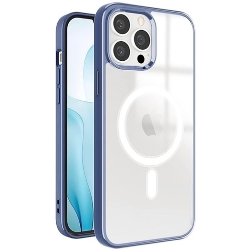 MagSafe Compatible Premium Hybrid Protective Case for iPhone 14 Pro Max - Blue